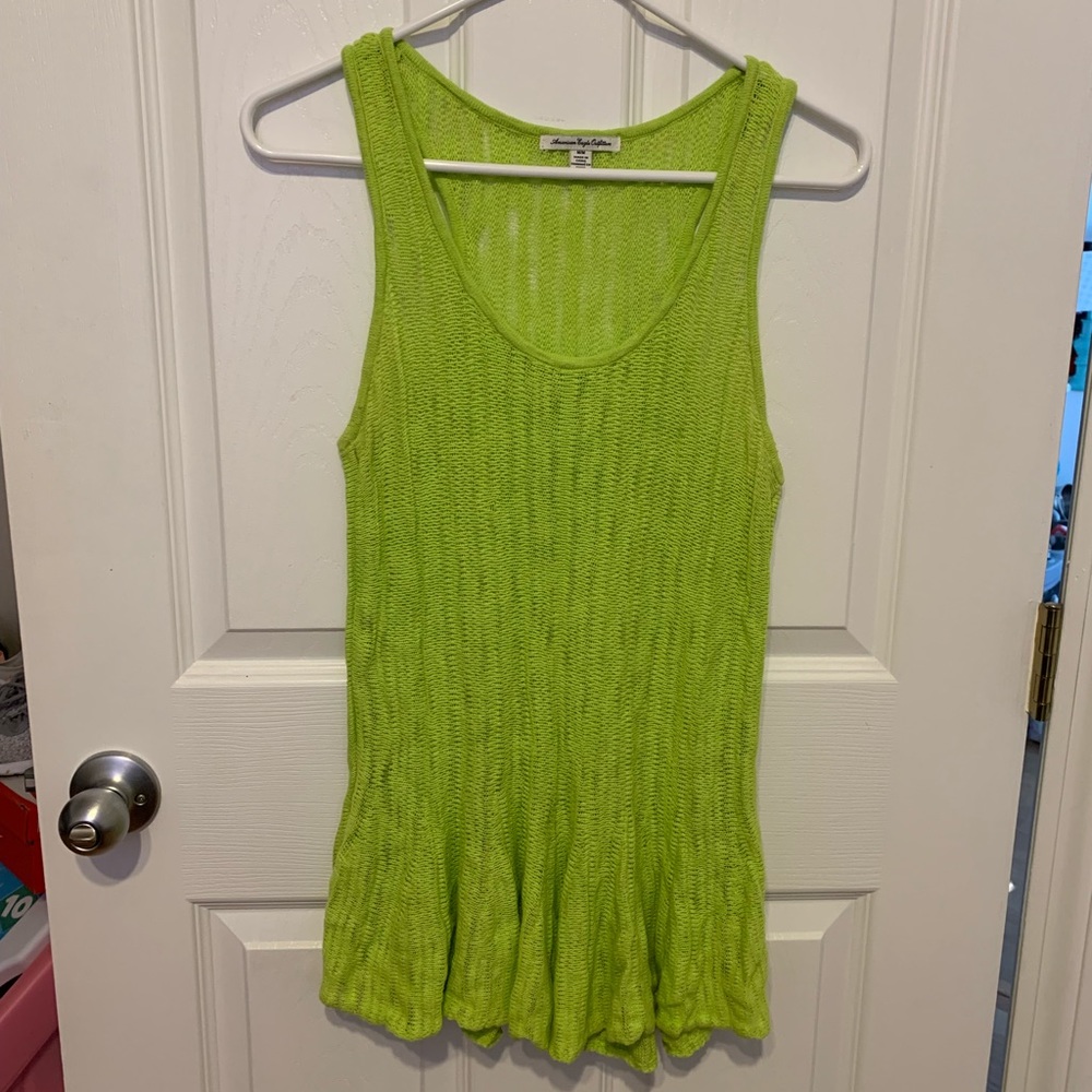 American Eagle Lime Green Tank Top